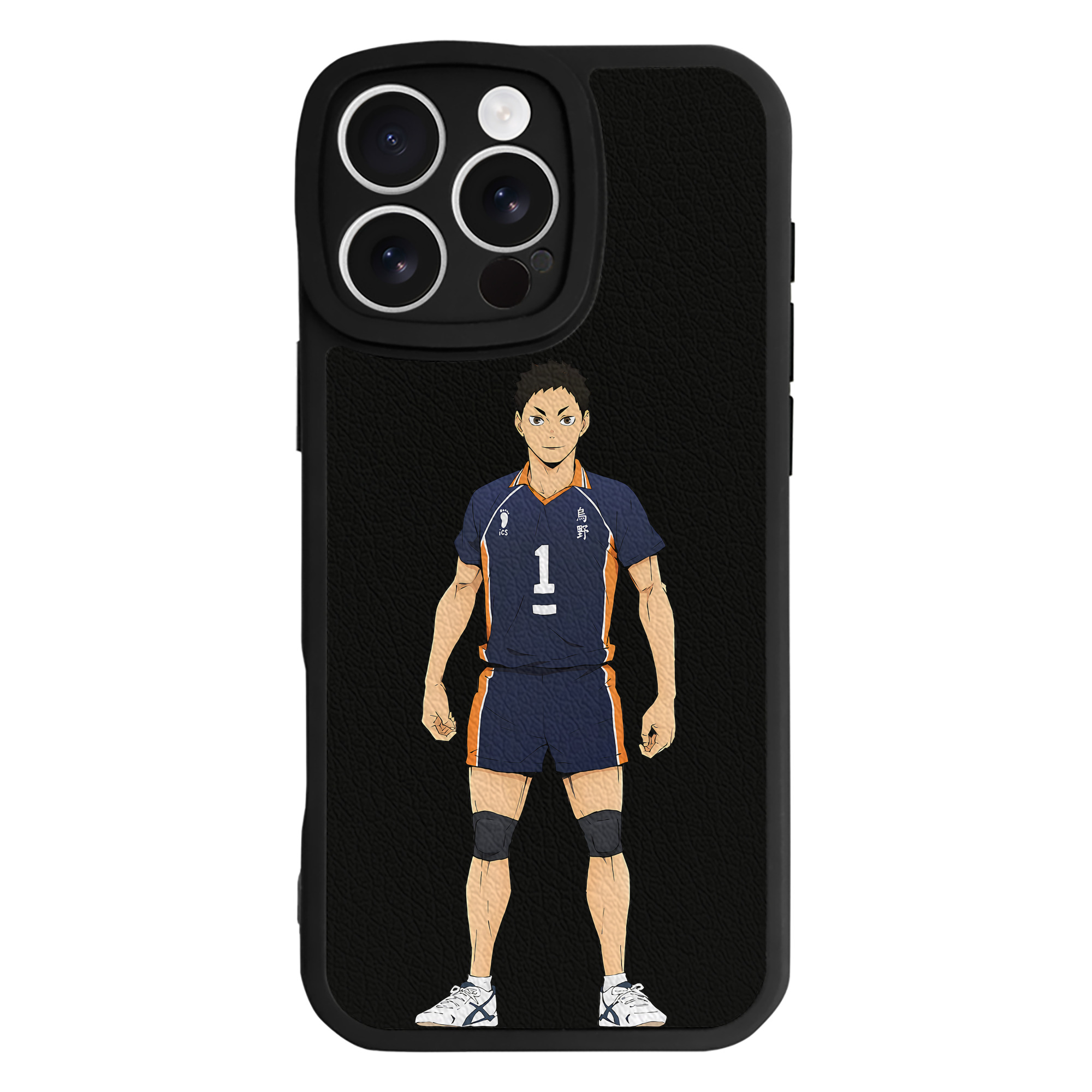 （画像用） ハイキュー!! Haikyu!! 【iPhone 16シリーズ対応】シリコンスマホケース（レザー調） 材質：シリコン